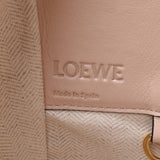 LOEWE,Roebe Hammock,2WAY袋,粉红色/粉红色的米色,女士的小牛,手提包,新使用的银器