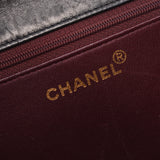 CHANEL シャネル マトラッセ チェーンショルダーバッグ  プッシュロック 黒 ゴールド金具 レディース ラムスキン ショルダーバッグ Bランク 中古 銀蔵