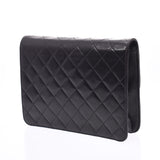 CHANEL シャネル マトラッセ チェーンショルダーバッグ  プッシュロック 黒 ゴールド金具 レディース ラムスキン ショルダーバッグ Bランク 中古 銀蔵