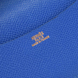 HERMES Rouge Biff Blue France□A邮票（大约1997）男女皆宜的Kushbell笔记本封面B等级二手银