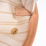 LOUIS VUITTON Louis Vuitton Damier air Zul nevert PM White N41362 women's handbag a rank used silver