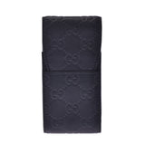 GUCCI Gucci cigarette case black 181716 Unisex brand accessory AB rank used Ginzo