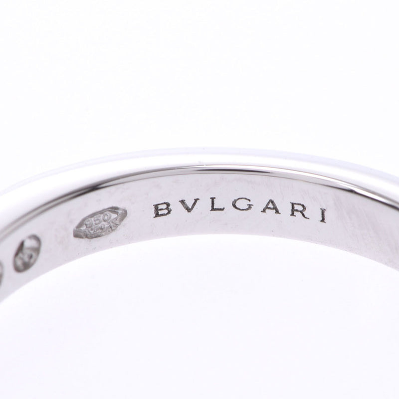 BVLGARI宝格丽字形单石戒指钻石F-VS1-VG 6.5女士Pt900铂金戒指/戒指A级二手Ginzo