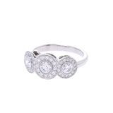 TIFFANY & Co. Tiffany Thurklet Ring Diamond #5 No.5 Women's PT950 Ring Ring A Rank Used Ginzo