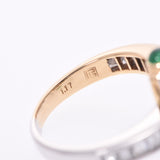 Other Emerald 0.31ct Diamond 1.17ct 10 Women's K18YG/PT900 Ring Ring A Rank Used Ginzo