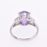 Other star sapphire 5.26ct diamond 0.40ct 11 Lady's Pt900 platinum ring, ring A rank used silver storehouse