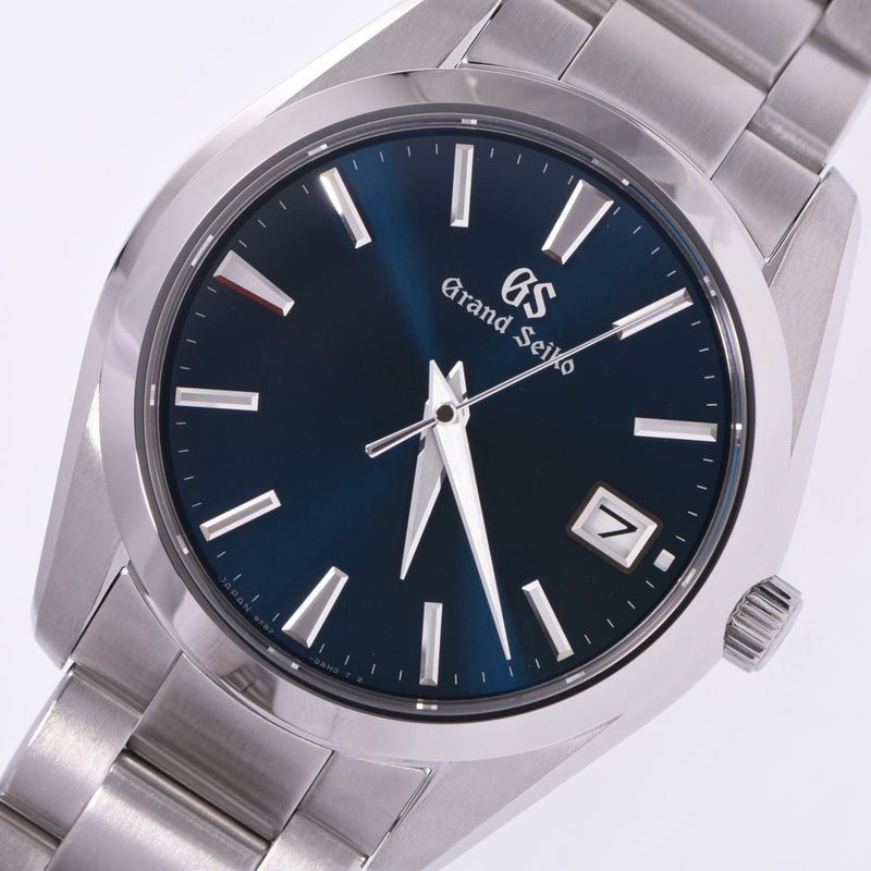 Grand Seiko sbgv225 Mens SS Watch quartz blue dial