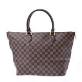 LOUIS VUITTON Louis Vuitton Damier Saleya MM Brown N51182 Unisex Handbag A Rank Used Ginzo