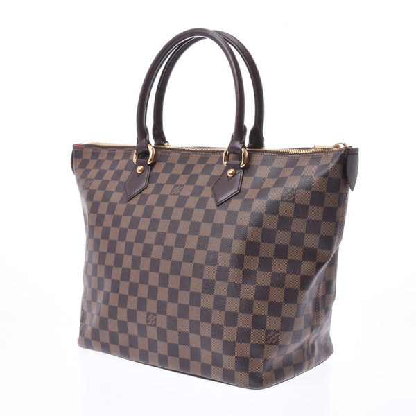 LOUIS VUITTON Louis Vuitton Damier Saleya MM Brown N51182 Unisex Handbag A Rank Used Ginzo