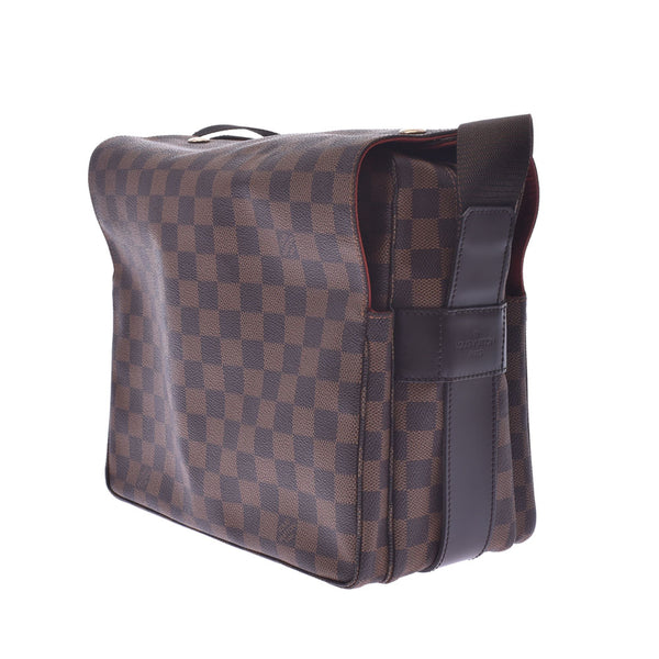 LOUIS VUITTON Louis Vuitton Damier Naviglio Brown N45255 Unisex Shoulder Bag B Rank Used Ginzo