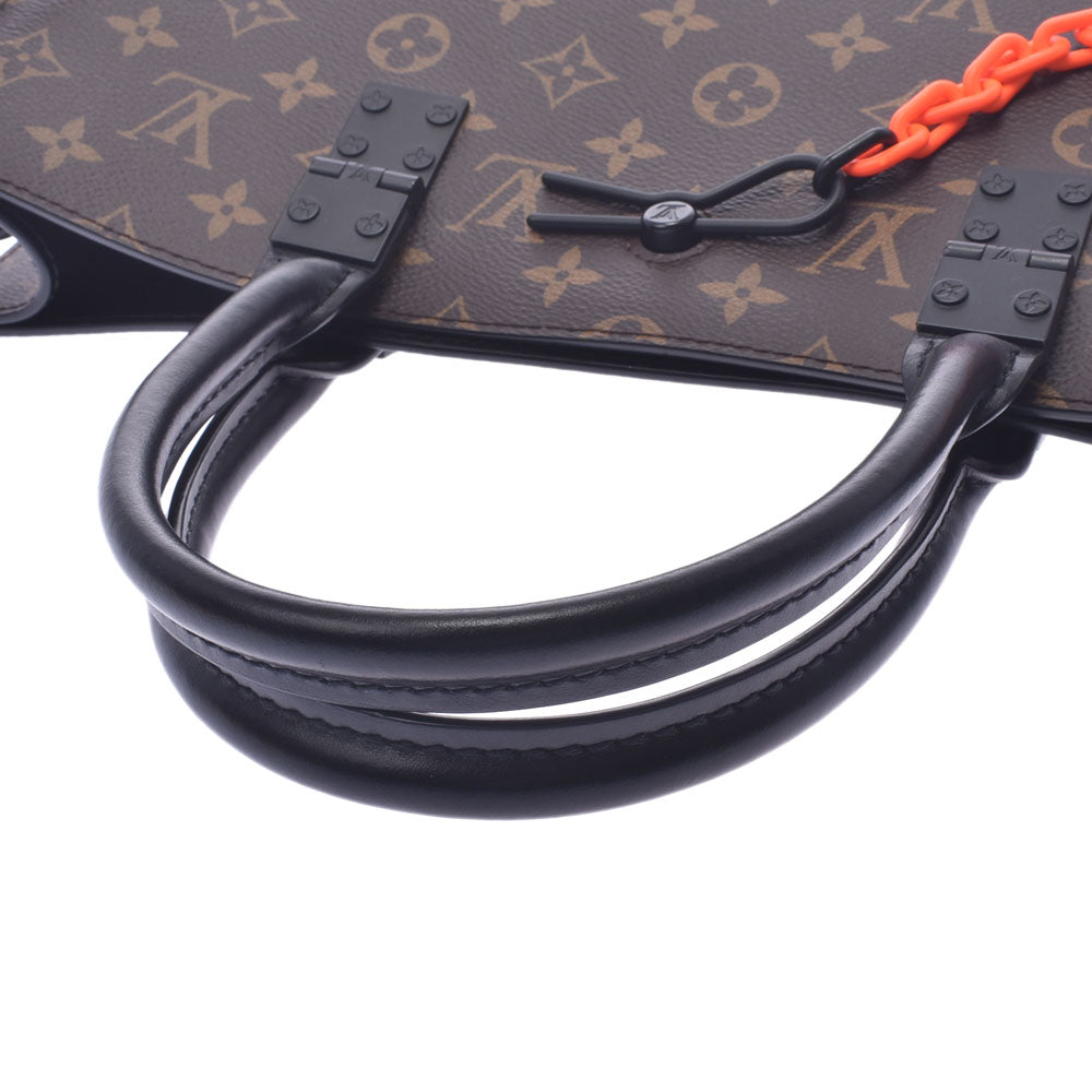 ルイヴィトンサック プラ ヴァージル アブロー チェーン付 14145 ブラウン メンズ トートバッグ M44475 LOUIS VUITTON 中古  – 銀蔵オンライン