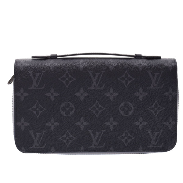 ルイヴィトン ジッピーパース 財布 エクリプス 黒 IC搭載 LOUIS VUITTON ルイヴィトン 長財布 モノグラム・エクリプス ジッピー