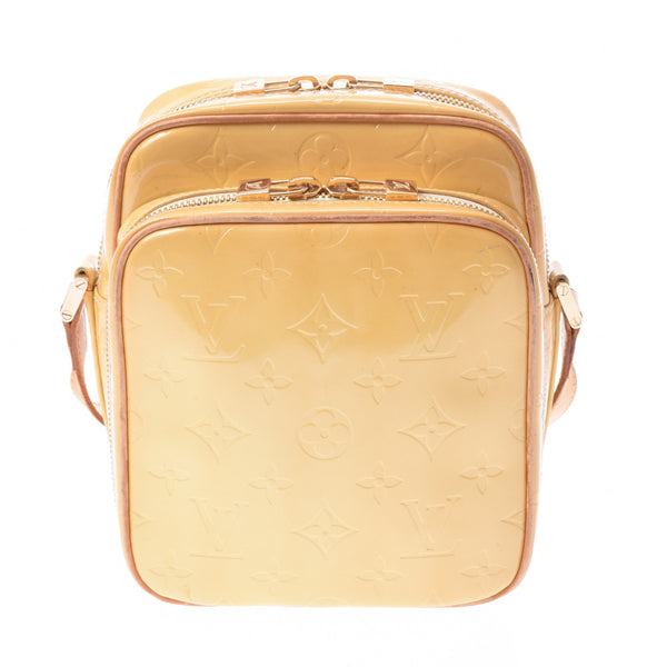 LOUIS VUITTON Louis Vuitton Verni Worcester Out of Print Yellow M91075 Ladies Shoulder Bag B Rank Used Ginzo