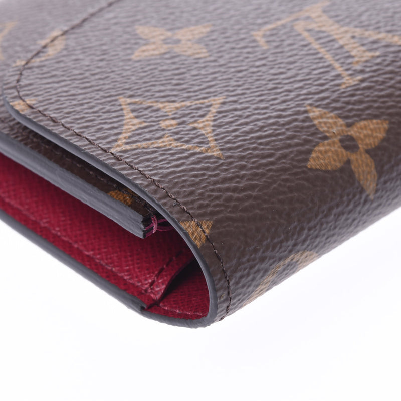 LOUIS VUITTON Louis Vuitton Monogram Portofeuille Emily Fuchsia M60697 Unisex Long Wallet Shindo Used Ginzo