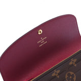 LOUIS VUITTON Louis Vuitton Monogram Portofeuille Emily Fuchsia M60697 Unisex Long Wallet Shindo Used Ginzo