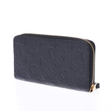 LOUIS VUITTON ルイヴィトンモノグラムアンプラントジッピーウォレットノワール (black) M61864 unisex leather long wallet A rank used silver storehouse