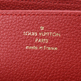 LOUIS VUITTON路易威登Monogram Anplant Zippy钱包红色M63691女士皮革长款钱包A级二手Ginzo