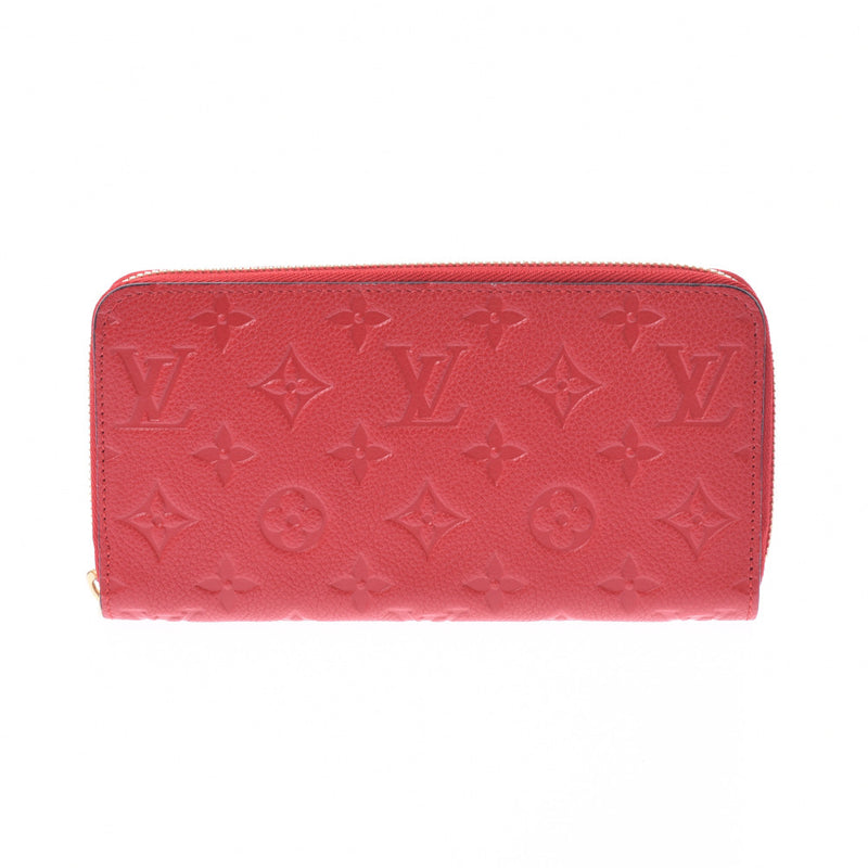 Louis Vuitton Anplant Jippy Wallet 14145 Red Ladies Long Wallet