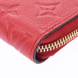 LOUIS VUITTON Louis Vuitton Monogram Anplant Zippy Wallet Red M63691 Ladies Leather Long Wallet A Rank Used Ginzo