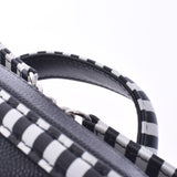 CHANEL Mattrasse Small Vanity 2WAY Bag Black/White Silver Hardware Ladies Caviar Skin Shoulder Bag A Rank Used Ginzo