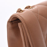 CHANEL CHANEL Matrasse Chain Shoulder Bag Diana Tea Gold Metal Fittings Ladies Lambskin Shoulder Bag AB Rank Used Ginzo