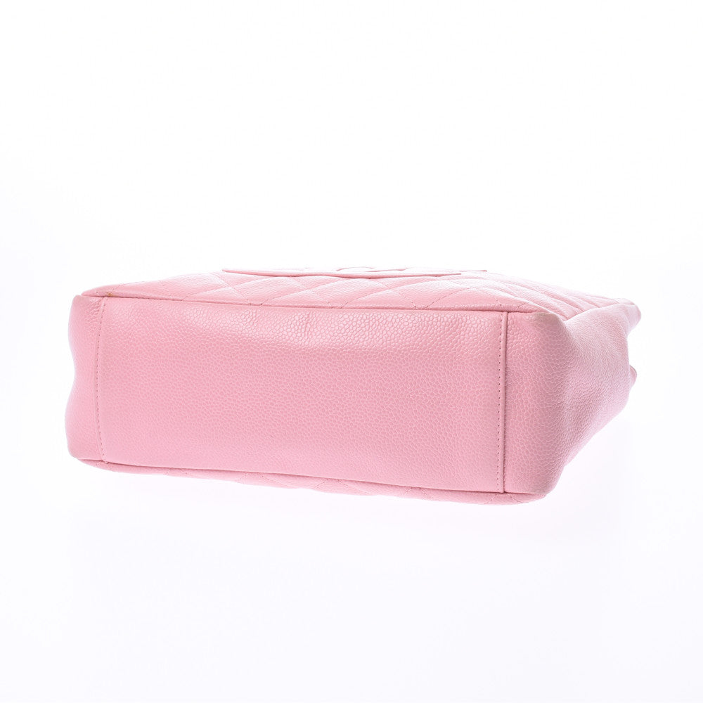 シャネルPST チェーントートバッグ 14143 ピンク ゴールド金具