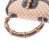GUCCI Gucci new bamboo 2WAY bag beige 254884 lady's canvas / calf handbag A rank used silver storehouse