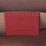 GUCCI Gucci Chain Shoulder Bag Holiday Collection Beige/Red 409535 Ladies GG Supreme Canvas Calf Shoulder Bag A Rank Used Ginzo