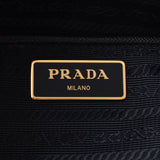 PRADA プラダ 黒 ゴールド金具 1BA106 レディース ナイロン/サフィアーノ 2WAYバッグ Aランク 中古 銀蔵