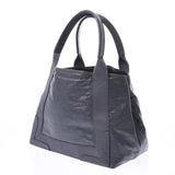 BALENCIAGA Navy Cabass S Gray Ladies Calf Handbag AB Rank Used Ginzo