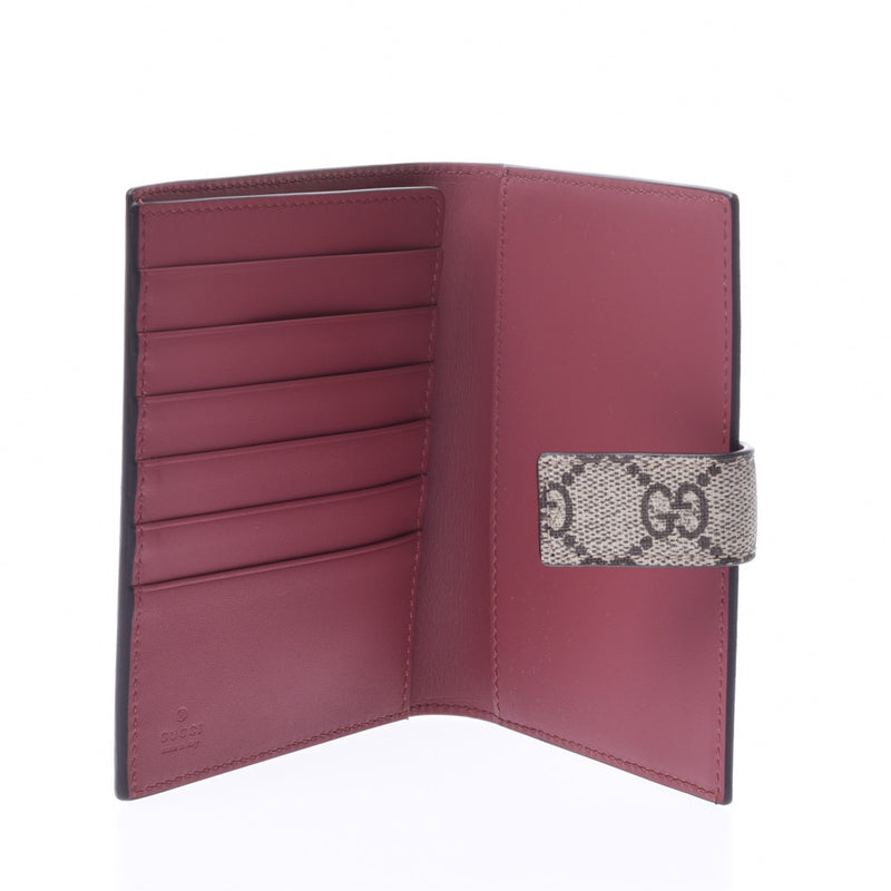 LOUIS VUITTON Louis Vuitton GG スプリームフラワーベージュ 453170 lady's PVC passport case-free silver storehouse