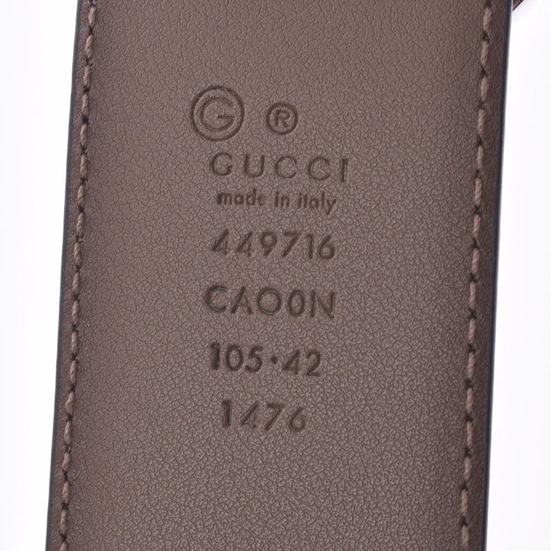 GUCCI グッチ 105cm 茶 449716 メンズ カーフ ベルト 未使用 銀蔵