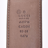 GUCCI グッチ 95cm 茶 449716 メンズ カーフ ベルト 未使用 銀蔵