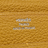 Mayor of HERMES エルメスドゴン GM ジョーヌアンブルシルバー metal fittings C carved seal (about 2018) ユニセックストゴ wallet A rank used silver storehouse