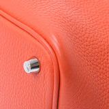 Hermes Picotin lock PM orange poppy Silver Earring