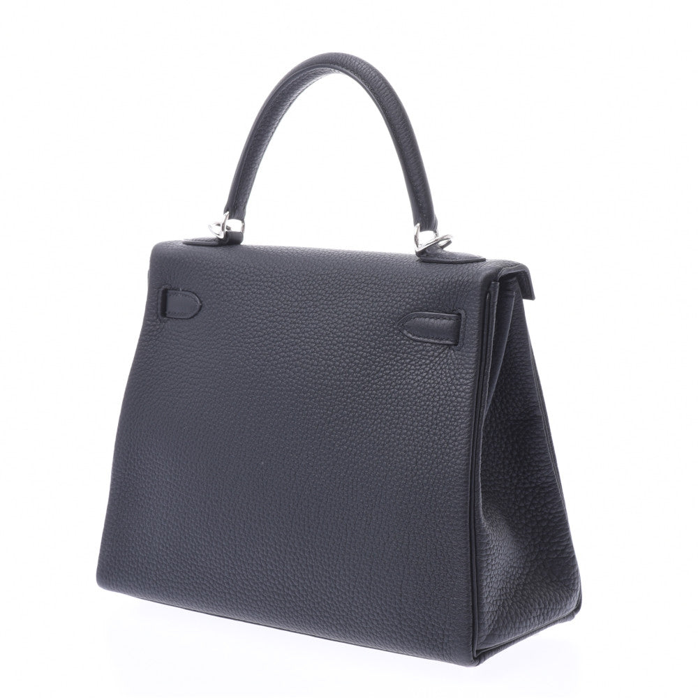 エルメス25 内縫い 2WAYバッグ 14133 黒 シルバー金具 D刻印(2019年頃