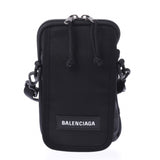 Balenciaga Explorer Crossbody Bag Black 593329 Unisex Nylon Shoulder Bag Unused Ginzo
