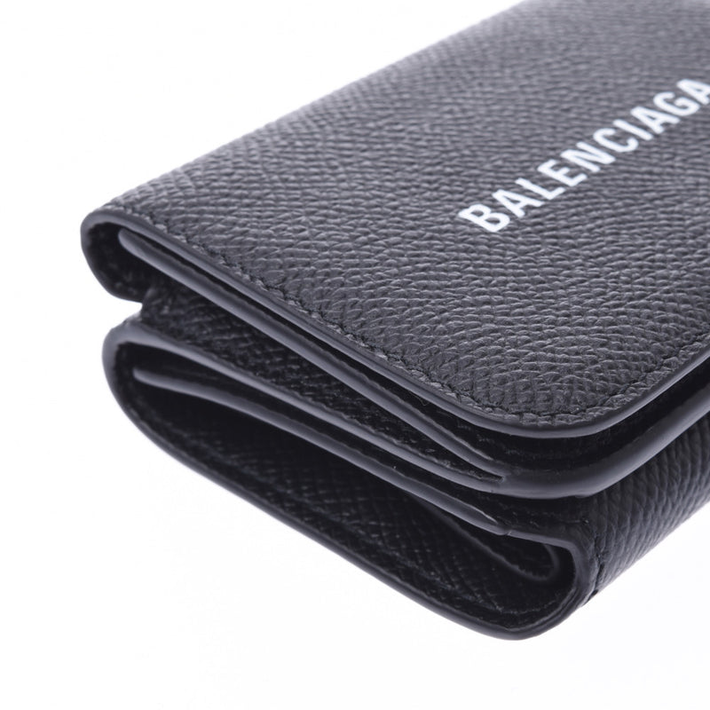 BALENCIAGA Everyday Mini Wallet Compact Wallet Black 593813 Unisex Calf Tri-fold Wallet Unused Ginzo