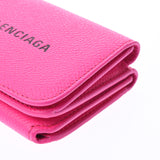 Balenciaga brand Mini Wallet compact Wallet Pink 593813