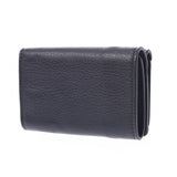 BALENCIAGA Paper mini wallet Compact wallet Black 391446 Unisex calf Tri-fold wallet Unused Ginzo