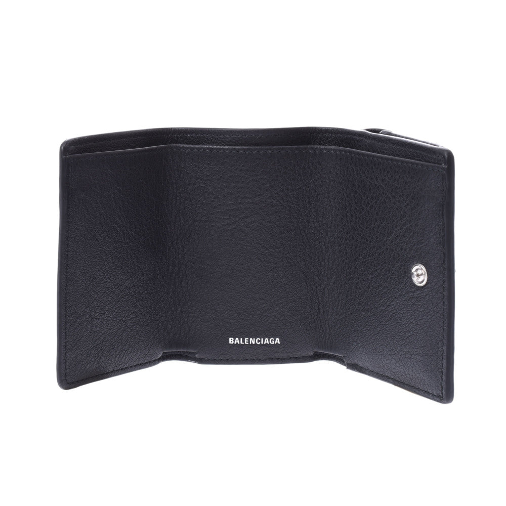 バレンシアガペーパーミニウォレット コンパクトウォレット 黒 ユニ