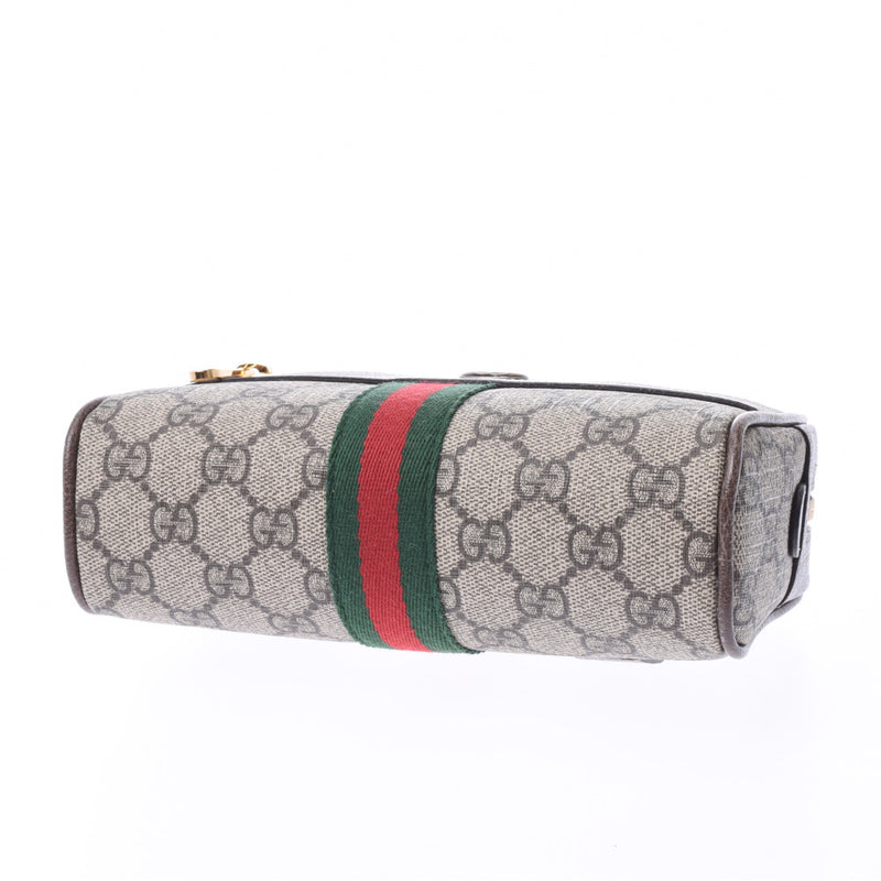 GUCCI グッチ オフィディア GGスプリーム スモールベルトバッグ グレージュ系  517076 ユニセックス PVC/レザー ウエストバッグ 未使用 銀蔵