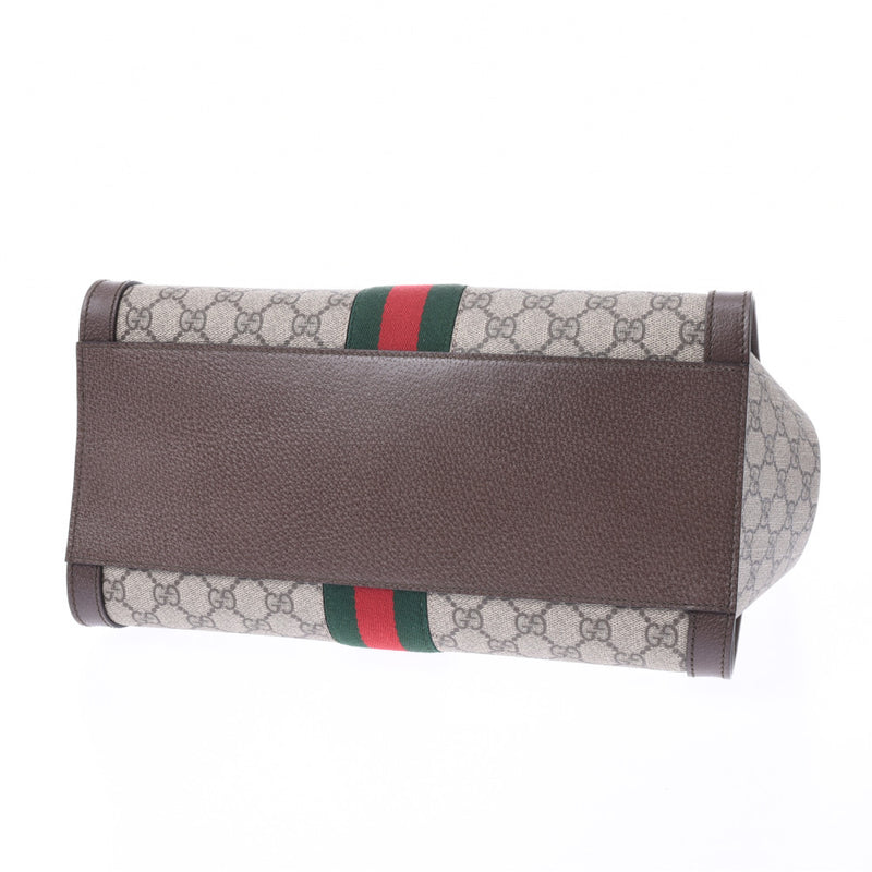 GUCCI Gucci GG Medium Tote Bag GG Supreme Gage 524537 Women's PVC/Leather 2WAY Bag Unused Ginzo