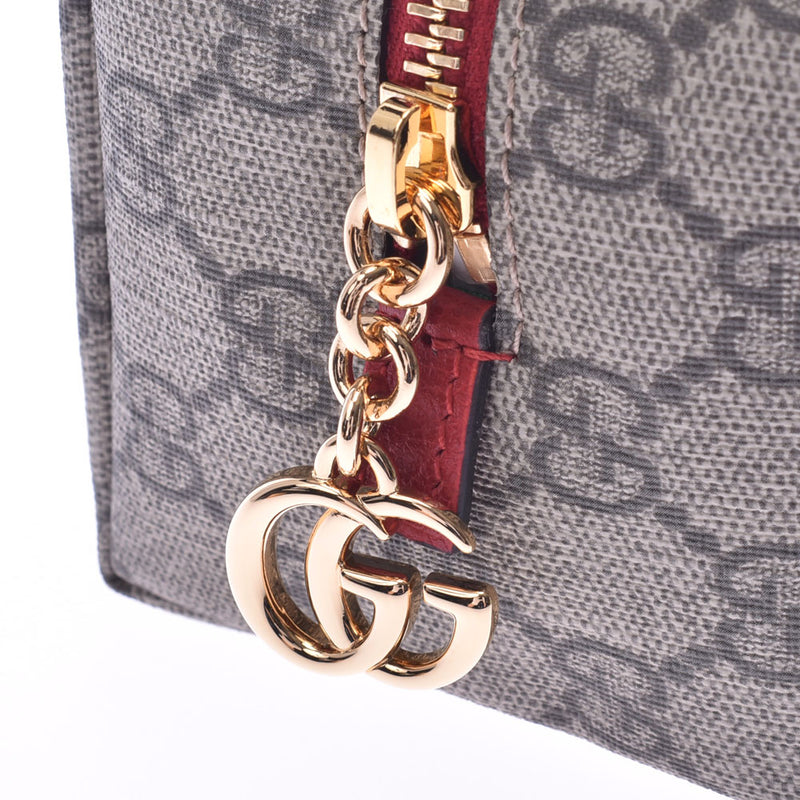 GUCCI Gucci, ophthia, pooch, beige, red, 548393 Ladies, GG Split canvas porch, unused silver,