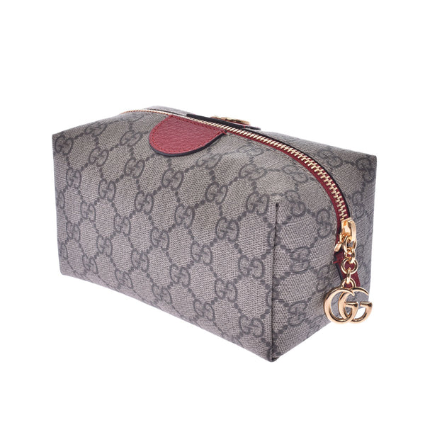 GUCCI Gucci, ophthia, pooch, beige, red, 548393 Ladies, GG Split canvas porch, unused silver,