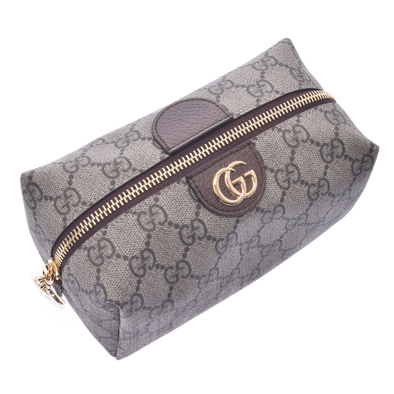 GUCCI Gucci Ophidia Cosmetic Pouch Beige/Brown 548393 Ladies GG Supreme Canvas Pouch Unused Ginzo