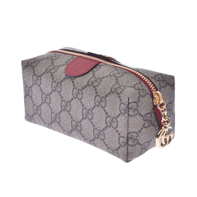 GUCCI Ophidia GG Supreme Canvas Cosmetic Case Beige 548394