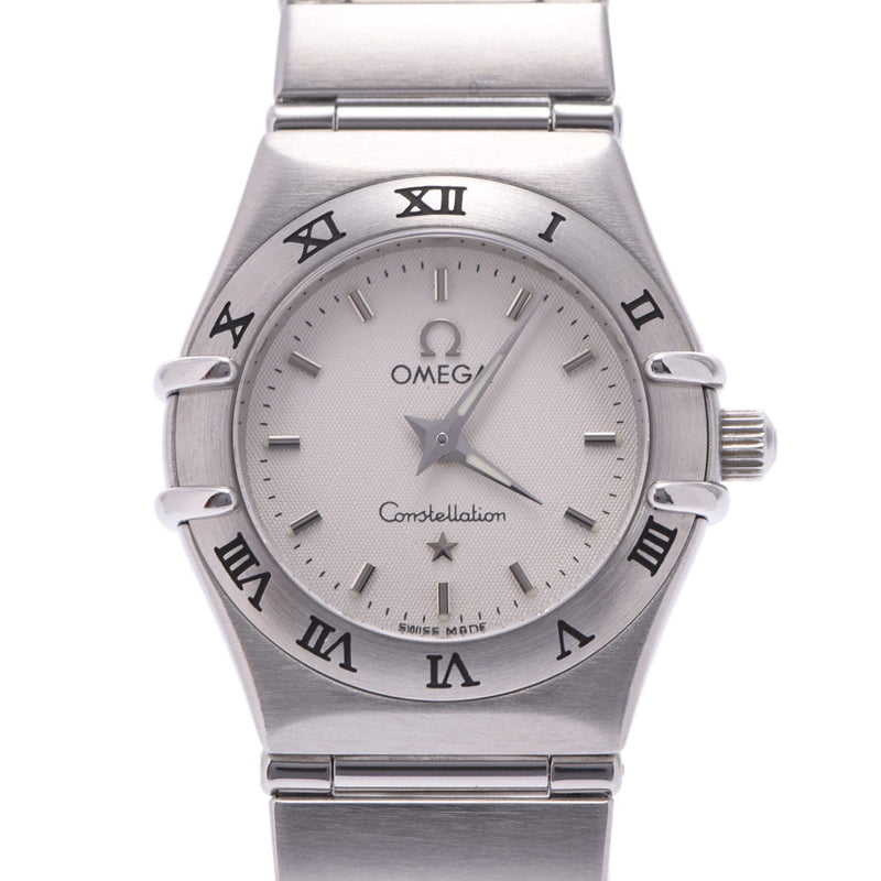 The OMEGA Omega Constellation, SS, the clock, the clock, the white, the white, the second-hand, the old silver.