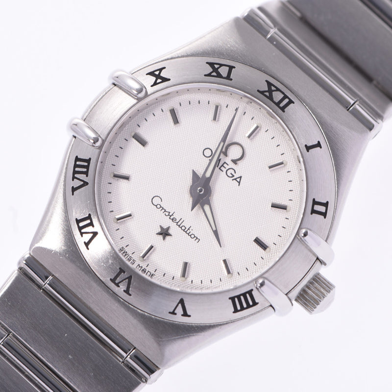 The OMEGA Omega Constellation, SS, the clock, the clock, the white, the white, the second-hand, the old silver.
