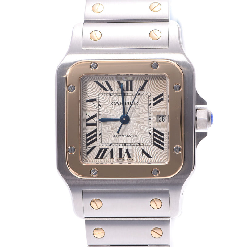 CARTIER Cartier Santos Garbe LM Boys SS/YG Watch Quartz Ivory Dial A Rank Used Ginzo